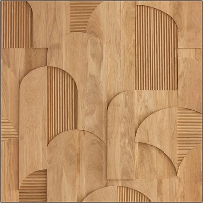 Caselio Geometriai mintás barna faerezetes vlies poszter tapéta Tassea Beige 50 cm X 3 m