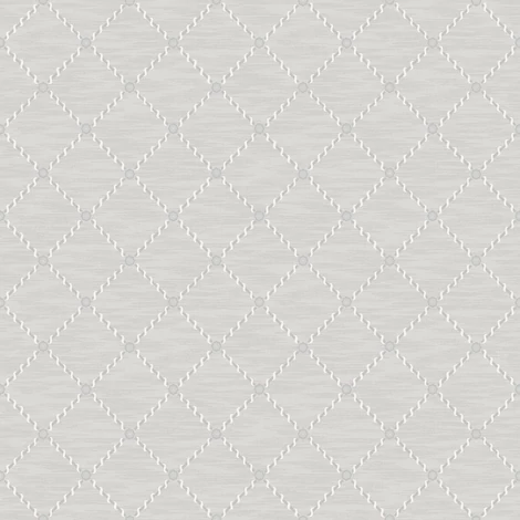 Boras Klasszikus rácsos szürke vlies tapéta Golden Trellis Grey 53 cm X 10 m