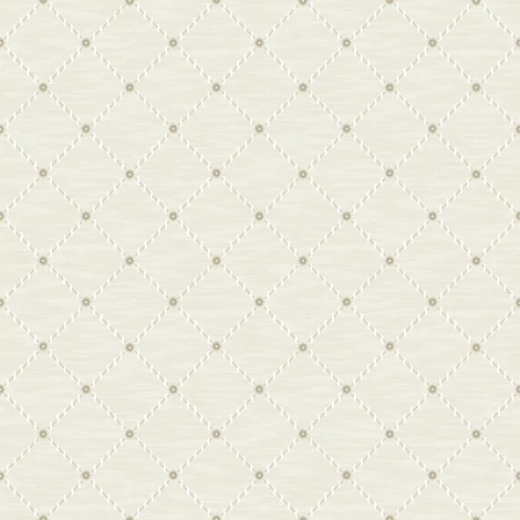 Boras Klasszikus rácsos bézs vlies tapéta Golden Trellis Beige 53 cm X 10 m