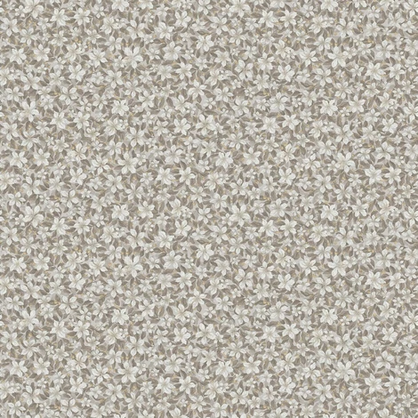 Boras Apró virágos bézs vlies tapéta Skogsblomst Beige 53 cm X 10 m