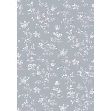 Boras Klasszikus virág mintás kék vlies tapéta Ängsblomma Blue 53 cm X 10 m