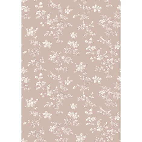 Boras Klasszikus virág mintás rózsaszín vlies tapéta Ängsblomma Pink 53 cm X 10 m