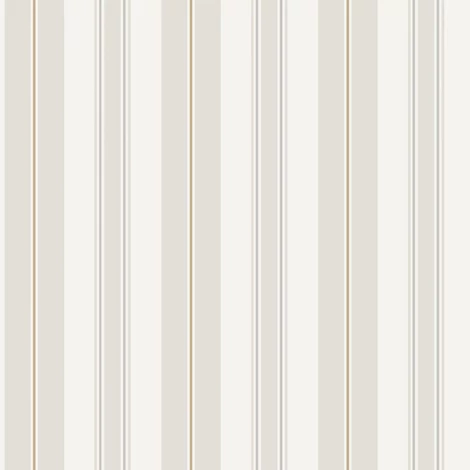 Boras Csíkos klasszikus szürke vlies tapéta arany csíkkal Gustaf Grey 53 cm X 10 m