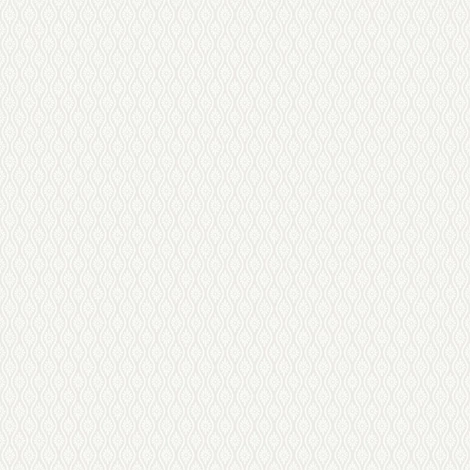 Boras Hullámos skandináv fehér vlies tapéta Moa White 53 cm X 11 m