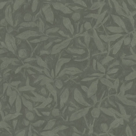 Boras Modern leveles zöld vlies tapéta Skogsparken Green 53 cm X 10 m