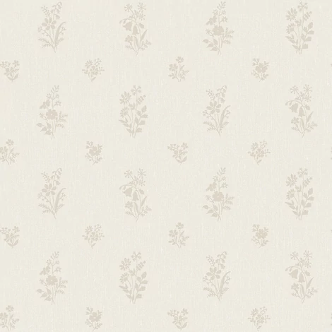 Boras Apró virágos klasszikus kék-bézs vlies tapéta Petit Fleurs Beige 53 cm X 10 m