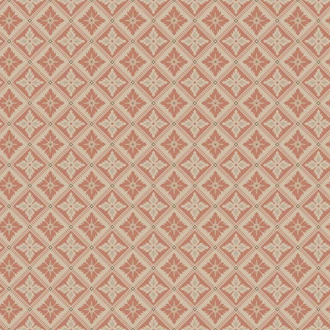 Boras Skandináv rácsos piros vlies tapéta Loka Red 53 cm X 10 m