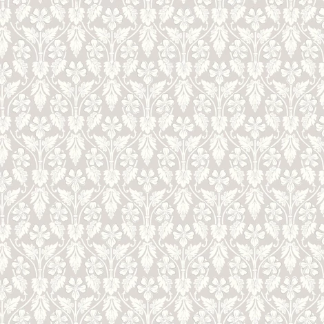 Boras Skandináv virág mintás szürke vlies tapéta Nora Grey 53 cm X 10 m