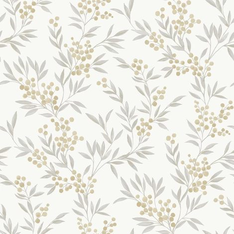 Boras Apró bogyós bézs vlies tapéta Forest Berries Multi 53 cm X 10 m