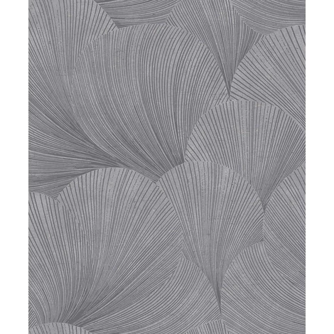 Boras Kagyló mintás modern szürke vlies tapéta Mirage Grey 53 cm X 10 m