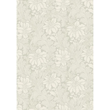 Boras Vintage virágos bézs vlies tapéta Acanthus Beige 53 cm X 10 m