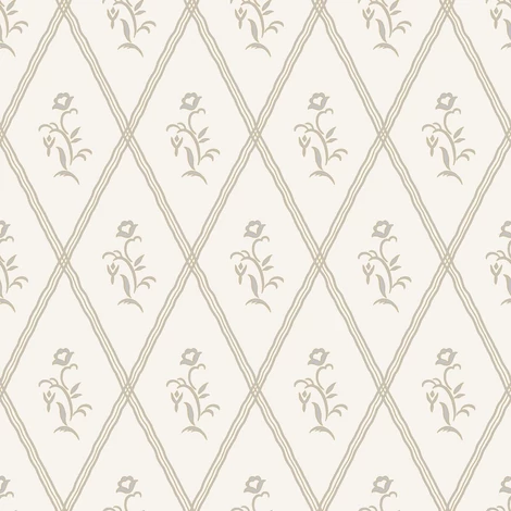 Boras Klasszikus bézs vlies tapéta virágokkal Signe Beige 53 cm X 10 m