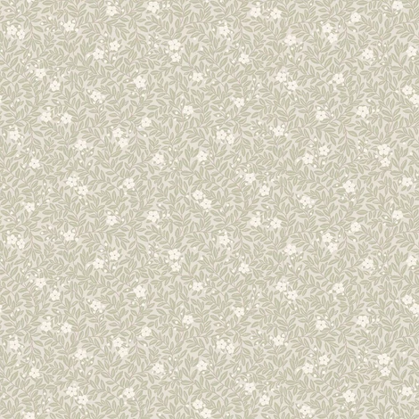 Boras Apró virágos zöld vlies tapéta Myrten Green 53 cm X 10 m