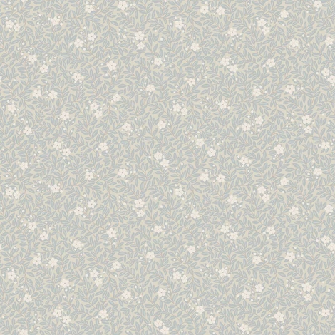 Boras Apró virágos kék vlies tapéta Myrten Blue 53 cm X 10 m