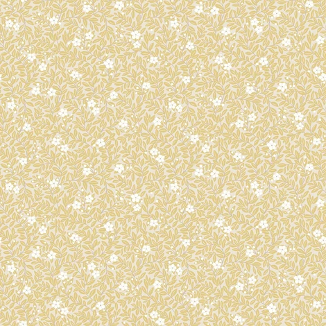 Boras Apró virágos sárga vlies tapéta Myrten Yellow 53 cm X 10 m