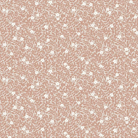 Boras Apró virágos piros vlies tapéta Myrten Red 53 cm X 10 m