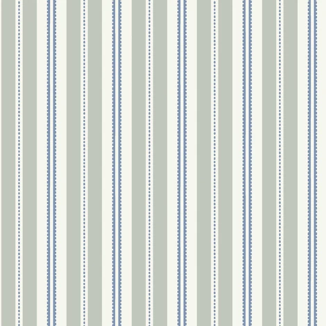 Boras Romantikus csíkos zöld vlies tapéta Hedda Green 53 cm X 10 m