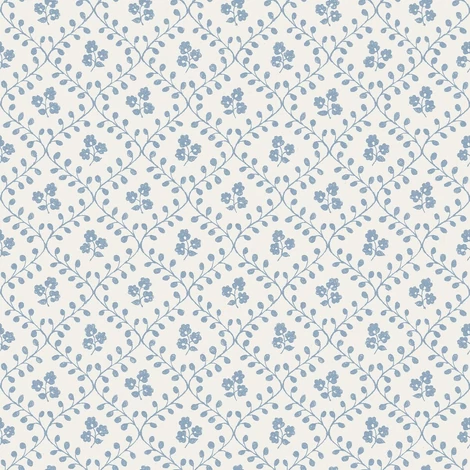 Boras Klasszikus skandináv kék vlies tapéta Idun Blue 53 cm X 10 m