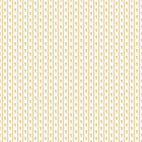 Boras Apró virágos csíkos sárga vlies tapéta Lilla Lyckan Yellow 53 cm X 10 m