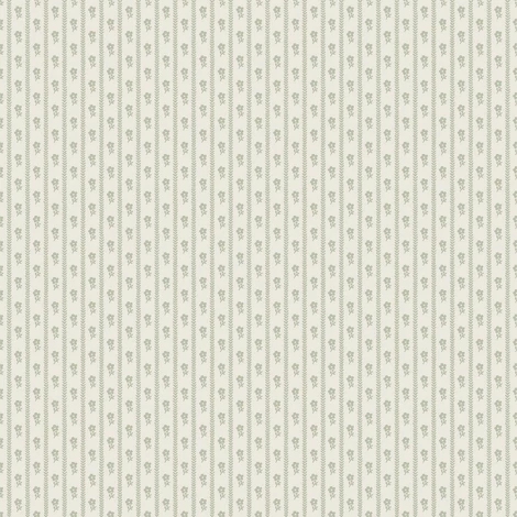 Boras Apró virágos csíkos zöld vlies tapéta Lilla Lyckan Green 53 cm X 10 m