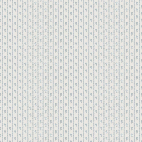 Boras Apró virágos csíkos kék vlies tapéta Lilla Lyckan Blue 53 cm X 10 m