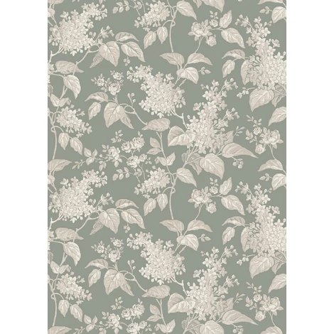 Boras Orgonás zöld vlies tapéta Syren Green 53 cm X 10 m