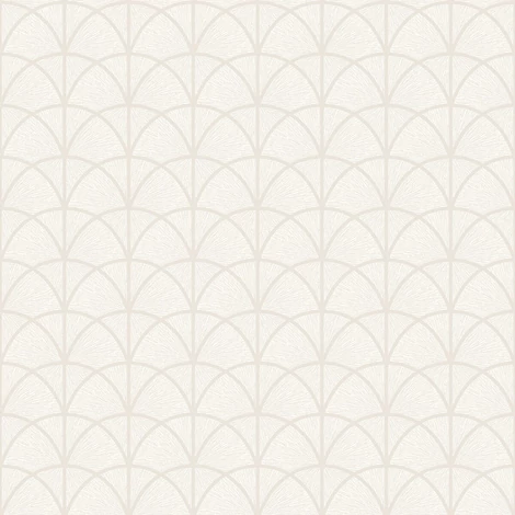 Boras Art Deco fényes fehér vlies tapéta Deco Arch White 53 cm X 10 m