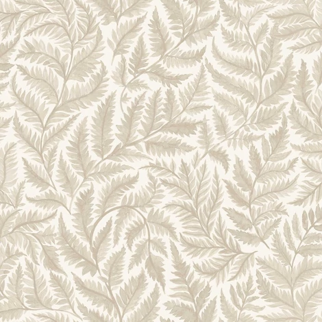 Boras Modern levélmintás bézs vlies tapéta Ferns Beige 53 cm X 10 m