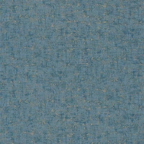 Casadeco Kopottas fal hatású modern kék vlies tapéta arany fénnyel 1930 Jazz Azur 53 cm X 10 m
