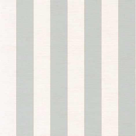 Casadeco Elegáns csíkos zöld vinyl tapéta Five O'Clock Stripe Vert Amande 53 cm X 10 m