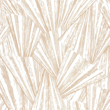 Casadeco Legyező mintás modern bézs vlies tapéta 1930 Eclat Irise Blanc 53 cm X 10 m