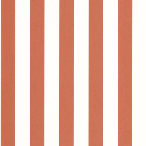 Casadeco Csíkos klasszikus vöröses barna vlies tapéta Olympe Terre Cuite 53 cm X 10 m