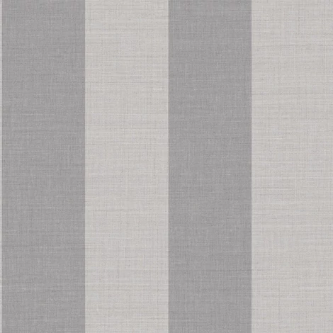 Casadeco Szövethatású széles csíkos szürke vinyl tapéta Williamsburg Rayure Gris 53 cm X 10 m