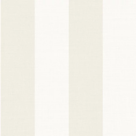 Casadeco Szövethatású széles csíkos bézs vinyl tapéta Williamsburg Rayure Blanc/Beige 53 cm X 10 m