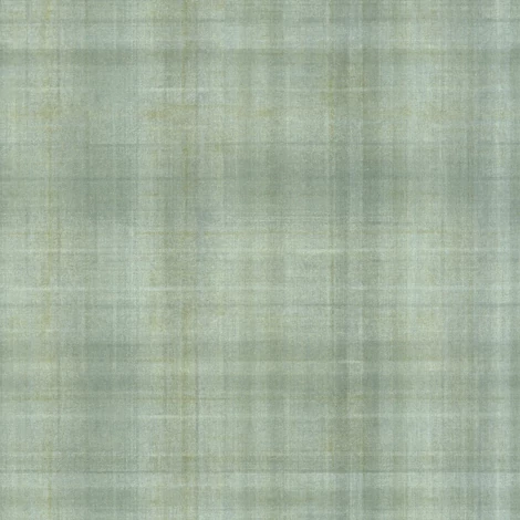 Casadeco Skótkockás szövethatású zöld vinyl tapéta Tartan Vert Sauge 53 cm X 10 m