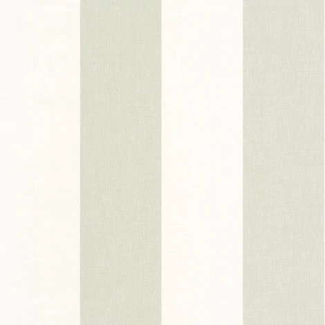 Casadeco Szövethatású széles csíkos zöld vinyl tapéta Williamsburg Rayure Celadon 53 cm X 10 m