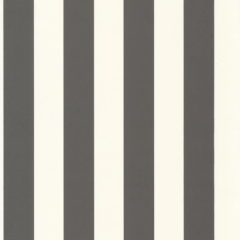 Casadeco Klasszikus fekete csíkos vinyl tapéta Baltic Rayure Charbon 53 cm X 10 m