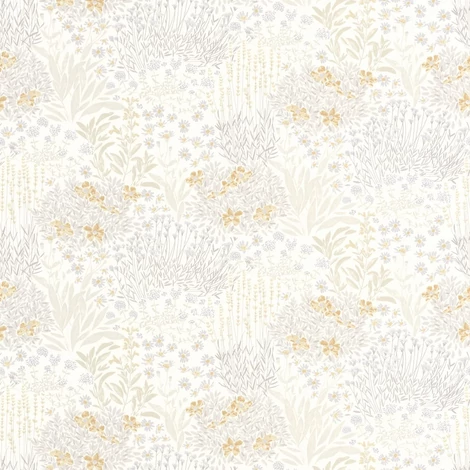 Casadeco Elegáns virág mintás bézs vlies tapéta Flowered Grove Naturel 53 cm X 10 m