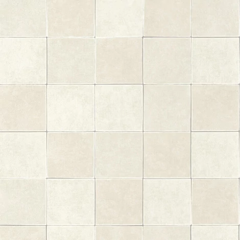 Casadeco Csempe mintás modern bézs vinyl tapéta Zelliges Blanc Albatre 53 cm X 10 m