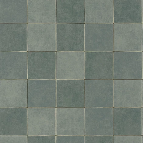 Casadeco Csempe mintás modern szürkés zöld vinyl tapéta Zelliges Bleu Grise 53 cm X 10 m