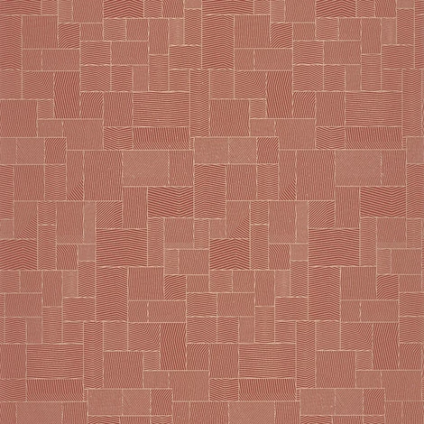 Casadeco Geometriai mintás modern piros vlies tapéta Kensai Rouge Carmin 53 cm X 10 m