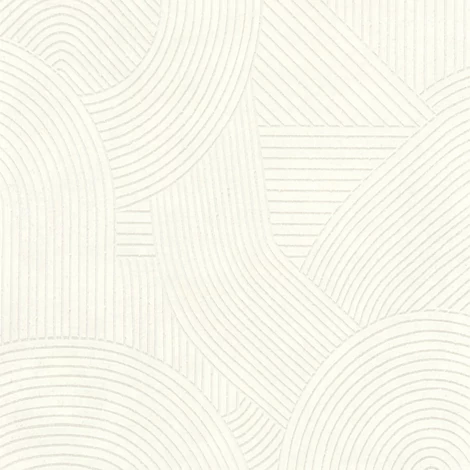 Casadeco 3D hatású modern vonalmintás törtfehér vlies tapéta Jardin Des Pierres Blanc Polaire 53 cm X 10 m