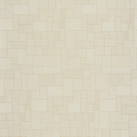 Casadeco Geometriai mintás modern drapp vlies tapéta Kensai Bleu nuage 53 cm X 10 m