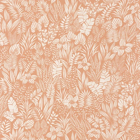 Casadeco Egzotikus levélmintás sárga vinyl tapéta Napa Valley Melon 53 cm X 10 m