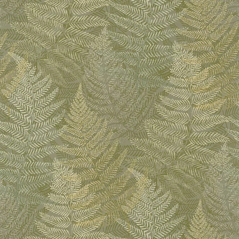 Casadeco Páfrány mintás zöld vinyl tapéta Yosemite Vert Fougere 53 cm X 10 m