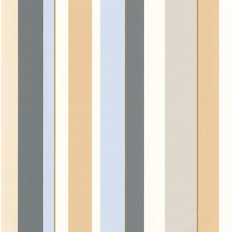 Casadeco Modern csíkos szürke-sárga vinyl tapéta Venice Beach Naturel 53 cm X 10 m