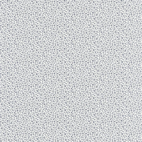 Casadeco Apró virág mintás romantikus kék vlies tapéta Myosotis Bleu Marine/Blanc 53 cm X 10 m