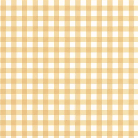 Casadeco Apró kockás sárga vlies tapéta Vichy Camel 53 cm X 10 m