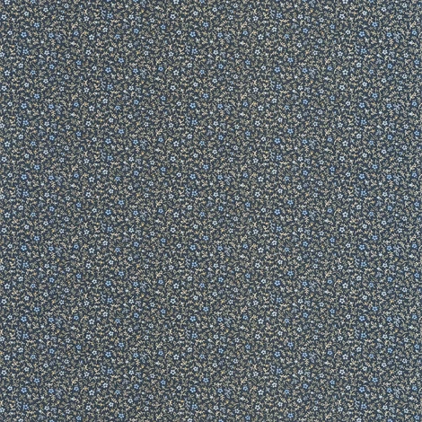 Casadeco Apró virág mintás romantikus sötétkék vlies tapéta Myosotis Bleu Nuit 53 cm X 10 m
