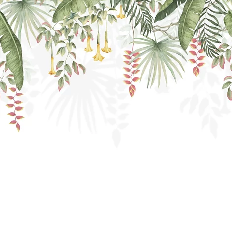 Casadeco Egzotikus színes levélmintás vlies poszter tapéta Bird Of Paradise Tropical 300 cm X 3,1 m